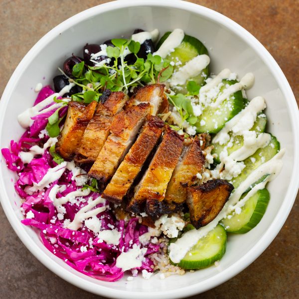 Hub Cafe Menu, Pork Belly Bowl